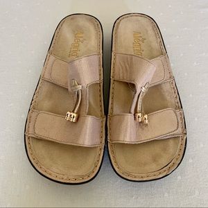 Alegria Gold Tassel Wedge Sandals 8-8.5